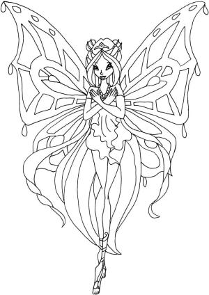 Winx Club boyama sayfası,  coloring page, Winx Club’da Flora’yı çiz, 