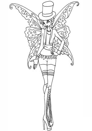 Winx Club boyama sayfası,  coloring page, Muhteşem Bloom Winx Club, 