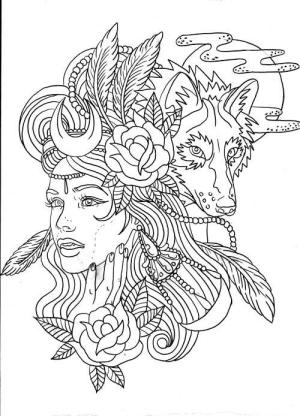 Kurt Kız boyama sayfası,  coloring page, Zor Kurt Kız, 