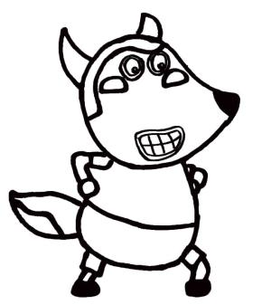 Wolfoo boyama sayfası,  coloring page, Komik Wolfoo, 