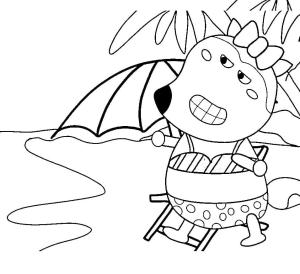 Wolfoo boyama sayfası,  coloring page, Wolfoo Lucy, 