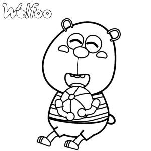 Wolfoo boyama sayfası,  coloring page, Wolfoo’dan Pando, 