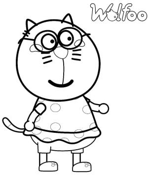 Wolfoo boyama sayfası,  coloring page, Wolfoo’dan Kat, 