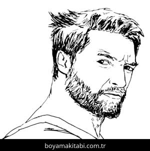 Wolverine boyama sayfası – eğlenceli etkinlik, el becerilerini geliştirir