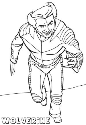 Wolverine boyama sayfası,  coloring page, Wolverine Çalışıyor, 