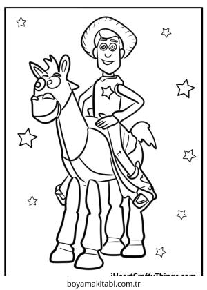 Woody boyama sayfası – kolay boyama, eğitici aktivite