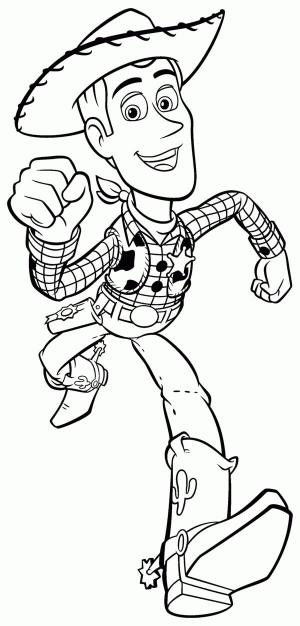 Woody boyama sayfası,  coloring page, Eğlenceli Woody Koşu, 