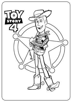 Woody boyama sayfası,  coloring page, O Woody Oyuncak Hikayesi 4, 