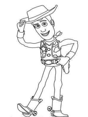 Woody boyama sayfası,  coloring page, Basit Woody, 