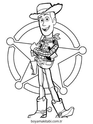Woody boyama sayfası – keyifli zaman, renkli çizimler