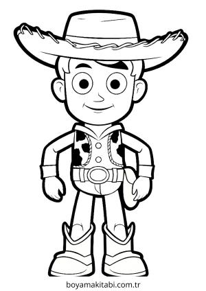 Woody boyama sayfası – boyama etkinliği, çocuk aktivitesi