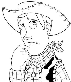 Woody boyama sayfası,  coloring page, Yüzü Woody, 