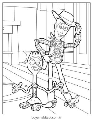 Woody boyama sayfası – kolay boyama, eğitici aktivite