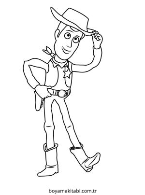 Woody boyama sayfası – okul öncesi, evde etkinlik