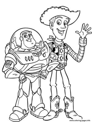 Woody boyama sayfası,  coloring page, Eğlence Woody ve Buzz, 