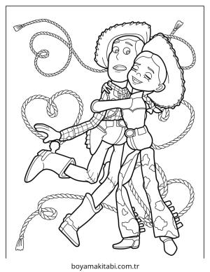 Woody boyama sayfası – ücretsiz yazdır, boyama etkinliği