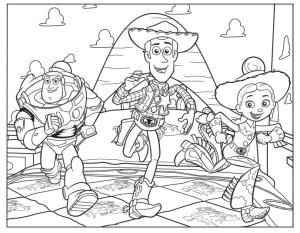 Woody boyama sayfası,  coloring page, Woody ve çalışan Arkadaşlar, 