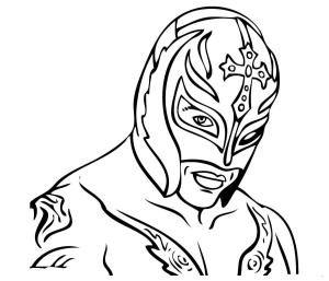 WWE boyama sayfası,  coloring page, Rey Mysterio, 