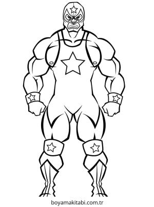 WWE boyama sayfası – keyifli zaman, renkli çizimler