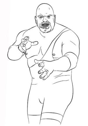 WWE boyama sayfası,  coloring page, WWE El Gran Show, 