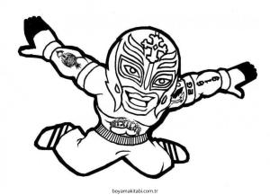 WWE boyama sayfası – sanatsal çalışma, çocuklar için