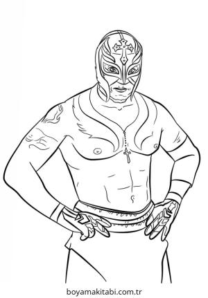 WWE boyama sayfası – boyama çalışması, yaratıcılığı geliştirir