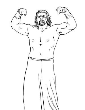 WWE boyama sayfası,  coloring page, Fort En İyi Güreş WWE, 