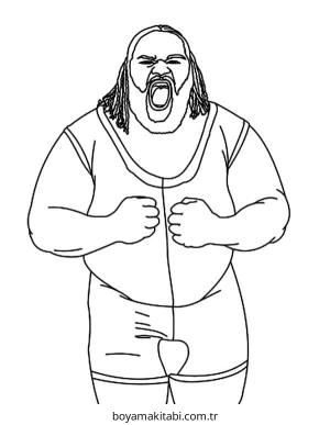 WWE boyama sayfası – çocuklar için, çizgi film temalı