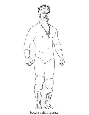 WWE boyama sayfası – PDF indir, sevimli karakter