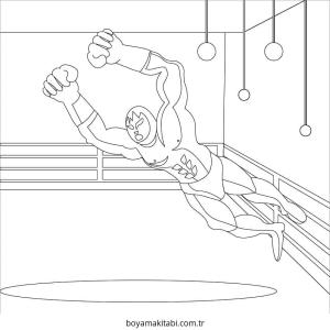 WWE boyama sayfası – çocuk aktivitesi, PDF indir