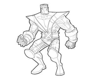 X-Men boyama sayfası,  coloring page, X-Men’den Metal Adam, 