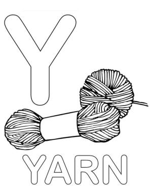 Y Harfi boyama sayfası,  coloring page, Y Harfi Konu, 