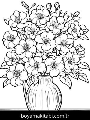 Yabani Çiçekler boyama sayfası,  coloring page, , 