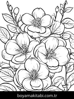Yabani Çiçekler boyama sayfası,  coloring page, , 