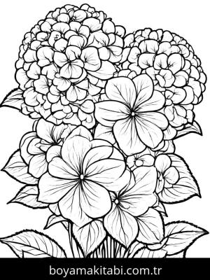 Yabani Çiçekler boyama sayfası,  coloring page, , 