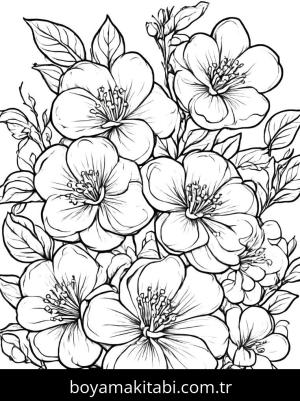 Yabani Çiçekler boyama sayfası,  coloring page, , 