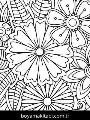 Yabani Çiçekler boyama sayfası,  coloring page, , 