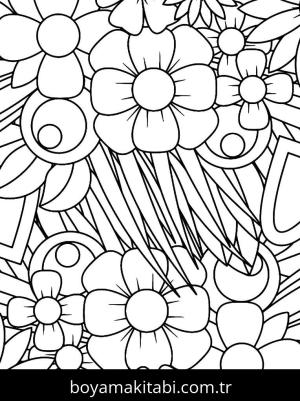 Yabani Çiçekler boyama sayfası,  coloring page, , 