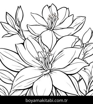 Yabani Çiçekler boyama sayfası,  coloring page, , 