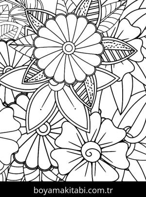 Yabani Çiçekler boyama sayfası,  coloring page, , 
