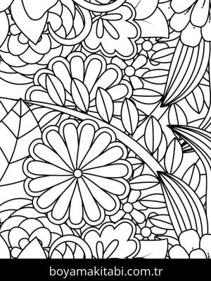 Yabani Çiçekler boyama sayfası,  coloring page, , 