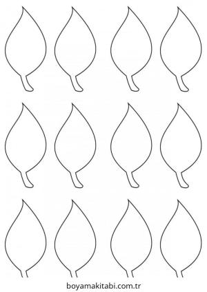 Yaprak boyama sayfası – yaratıcılığı geliştirir, keyifli zaman