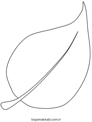 Yaprak boyama sayfası – yaratıcılık, eğlenceli etkinlik