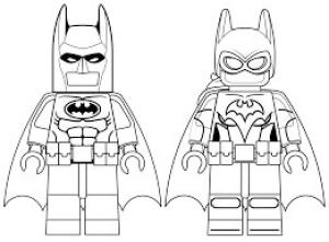 Yarasa Kız boyama sayfası,  coloring page, Lego Batgirl ve Batman, 