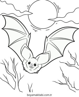 Yarasa boyama sayfası – yaratıcılığı geliştirir, keyifli zaman