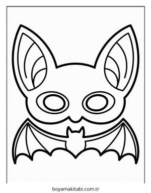 Yarasa boyama sayfası – keyifli zaman, renkli çizimler