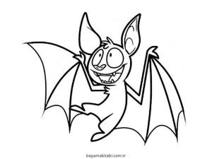 Yarasa boyama sayfası – yaratıcılık, eğlenceli etkinlik