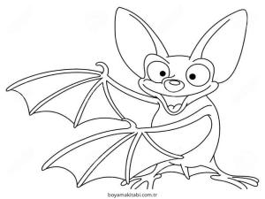 Yarasa boyama sayfası – ücretsiz yazdır, boyama etkinliği