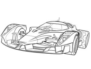 Yarış Arabası boyama sayfası, Sports Race Car coloring page, Film Yarış Arabası, 