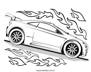 Yarış Arabası Boyama